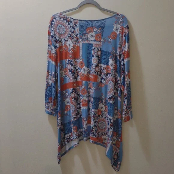 Ruby Rd. Woman patchwork blouse - Picture 2 of 4